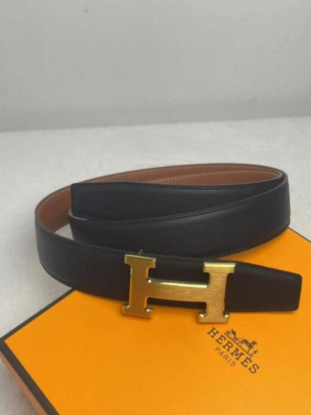 Hermès Reversible Belt 95cm - With Original Box